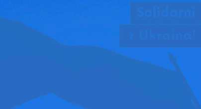 Flaga Ukrainy wywieszona wysoko do nieba
